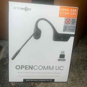 Aftershokz Opencomm UC bone conditioning Bluetooth headset